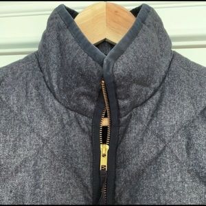 Jcrew Factory charcoal grey quilted vest